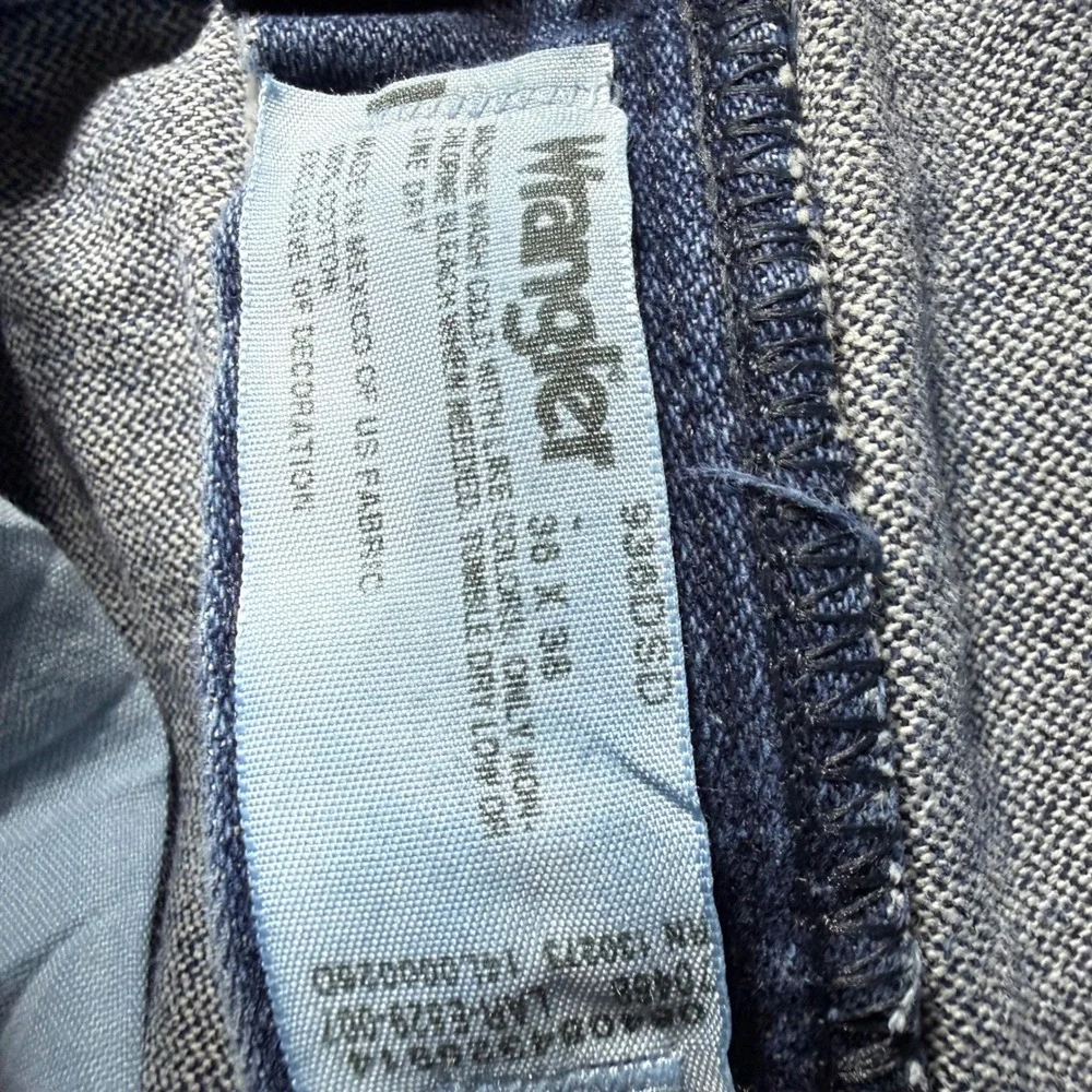 Wrangler 936DSD Cowboy Cut Slim Fit Jeans Mens 36x36 Blue Denim Made In Mexico